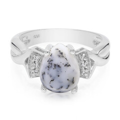 Dendriten-Achat-Silberring