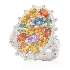 Saphir-Silberring (Dallas Prince Designs)