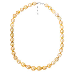 Goldene Südseeperlen-Silbercollier (TPC)