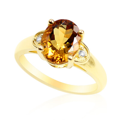 Cognac-Skapolith-Silberring