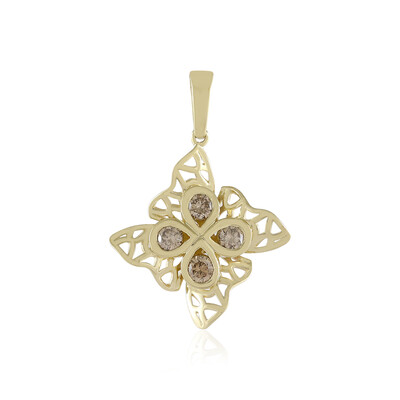 I2 Champagner-Brillant-Goldanhänger (Ornaments by de Melo)