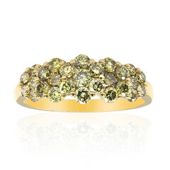 Gelber SI1 Brillant-Goldring (CIRARI)