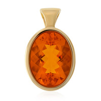 Mexikanischer Feueropal-Goldanhänger (CUSTODANA)