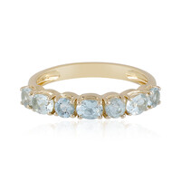 Brasilianischer Aquamarin-Silberring