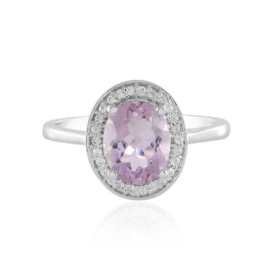 Lavendel-Amethyst-Silberring