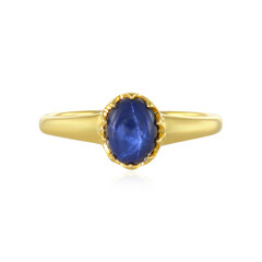 Blauer Stern-Saphir-Silberring