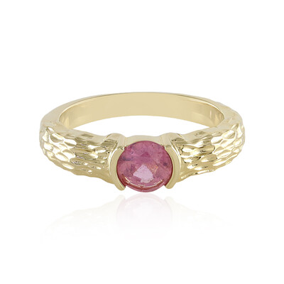 Pinkfarbener Madagaskar-Saphir-Silberring
