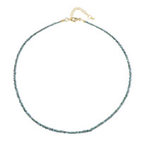 Blauer Diamant-Silberhalskette