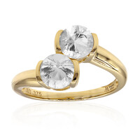 Herkimer Quarz-Goldring (Amanda Adkins)