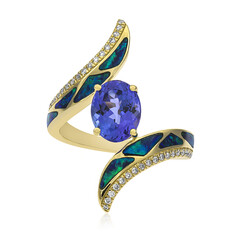 AAA-Tansanit-Goldring (CIRARI)