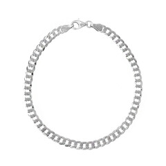 Silber-Panzerarmband - 3,6 g - 19 cm