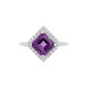 Sibirischer Amethyst-Silberring
