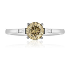 SI2 Schokoladen-Diamant-Goldring (CIRARI)