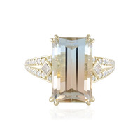 Mehrfarbiger Ukrainischer Topas-Goldring (de Melo)