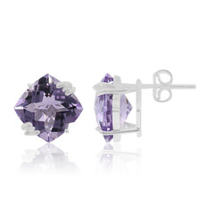 Lavendel-Amethyst-Silberohrringe