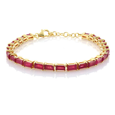 Madagaskar-Rubin-Silberarmband