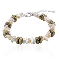 Keshi-Perlen-Silberarmband (TPC)