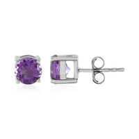 Marokkanischer Amethyst-Silberohrringe