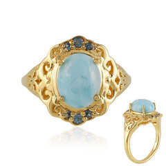 Larimar-Silberring