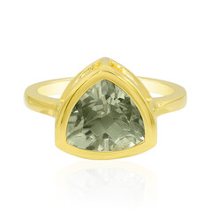 Grüner Amethyst-Silberring