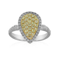 Gelber SI2 Brillant-Goldring (CIRARI)
