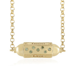 Peridot-Silbercollier