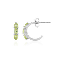 Peridot-Silberohrringe