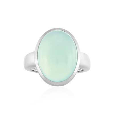 Aqua-Chalzedon-Silberring