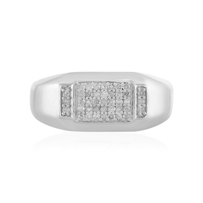 I2 (I) Diamant-Silberring