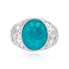 Karibikblauer Opal-Silberring