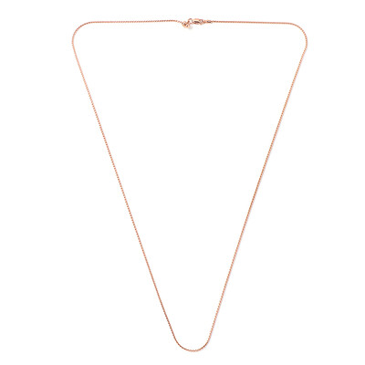 Silber-Serpentina-Kette - 4,98 g - 61 cm - rosévergoldet