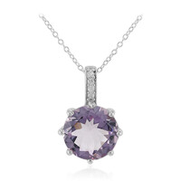 Bolivianischer Amethyst-Silberhalskette