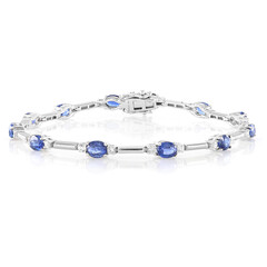 Nepalesischer Kyanit-Silberarmband