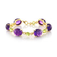 Amethyst-Silberarmband