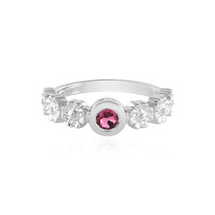 Pinkfarbener Turmalin-Silberring