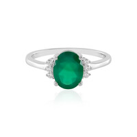 Grüner Onyx-Silberring