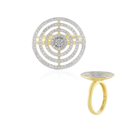 I2 (J) Diamant-Silberring
