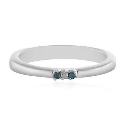 Diamant-Silberring