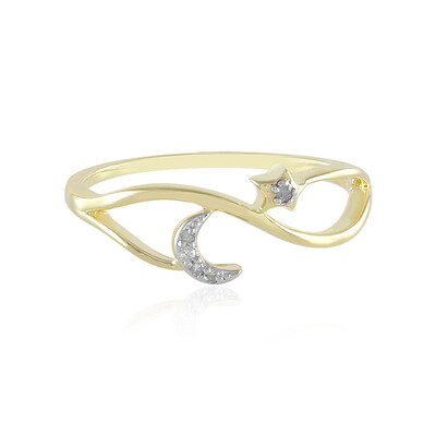 I2 (I) Diamant-Silberring