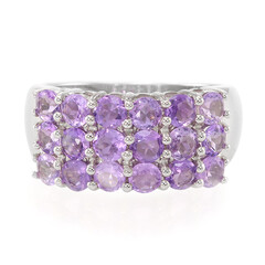 Lavendel-Amethyst-Silberring