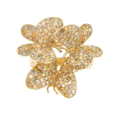 SI2 Fancy-Brillant-Goldring (CIRARI)