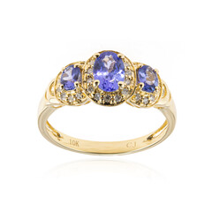 AAA-Tansanit-Goldring