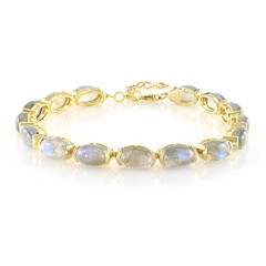 Blauer Maniry-Labradorit-Silberarmband (KM by Juwelo)