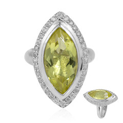Ouro Verde-Quarz-Silberring