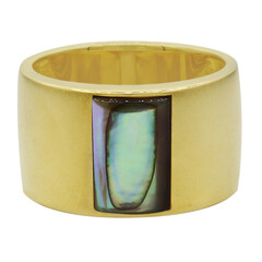 Abalone-Muschel-Silberring
