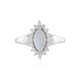 Australischer Opal-Silberring