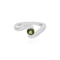 Grüner Turmalin-Goldring