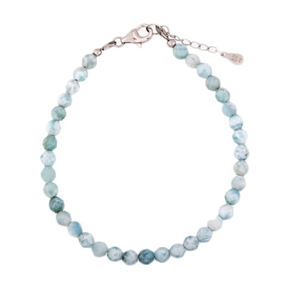 Larimar-Silberarmband