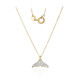 I3 (I) Diamant-Silberhalskette (M de Luca)