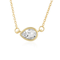 Weißer Topas-Silbercollier